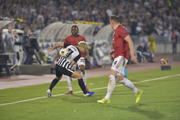 КРАЈ: Партизан-Манчестер јунајтед 0:1 (ФОТО/ВИДЕО)