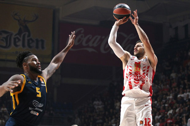 ОВО ЈЕ ПРАВА ЗВЕЗДА: Црвено-бели најбољом игром у сезони победили Химки (ФОТО)