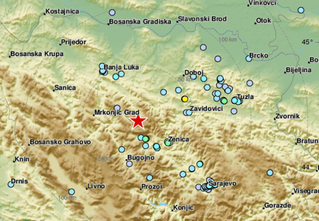 Тресло се од Бањалуке до Сарајева: Снажан земљотрес потресао БиХ (ВИДЕО)