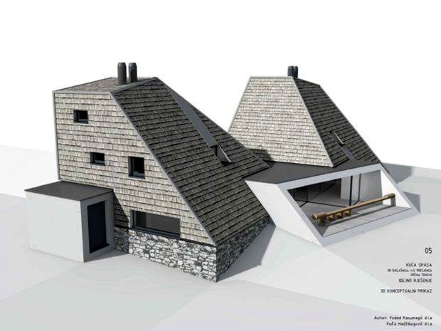 Бјелашници Кућа спаса: Радови од темеља