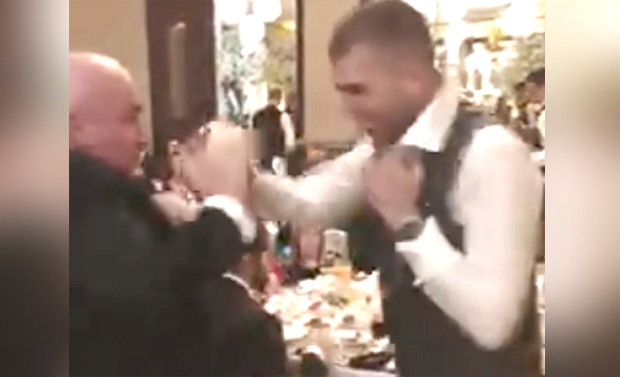 Палма проверио Вељкове боксерске вештине, Дачић ужива у музици: Политичари се одлично проводе на свадби деценије (ВИДЕО)