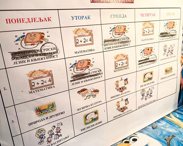 Деца у Црној Гори уче црногорско-српско-босанско-хрватски језик (ФОТО)