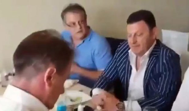 Далеко су они од непријатеља: Човић и Бокан заједно на ручку, а ту је и први човек Партизана (ВИДЕО)