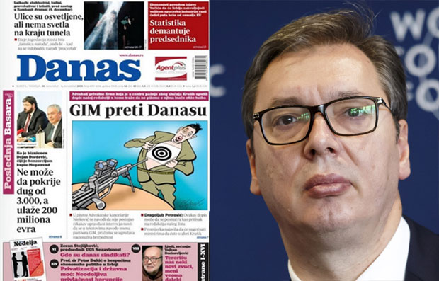 Председник Вучић реаговао на насловну страну листа”Данас”: “Само ви радите свој посао” (ФОТО)