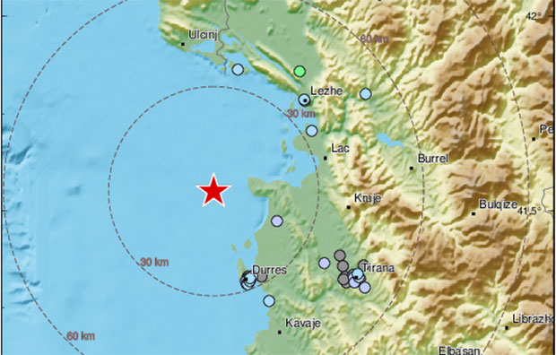 Поново се тресе Албанија: Код Драча нови земљотрес, осетио се и у Црној Гори