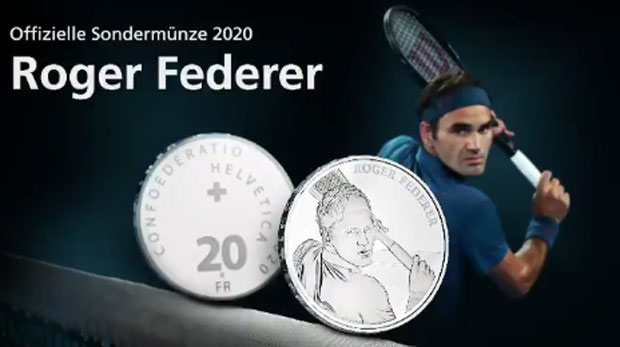 Федерер захвалан на кованици од 20 франака (ВИДЕО)