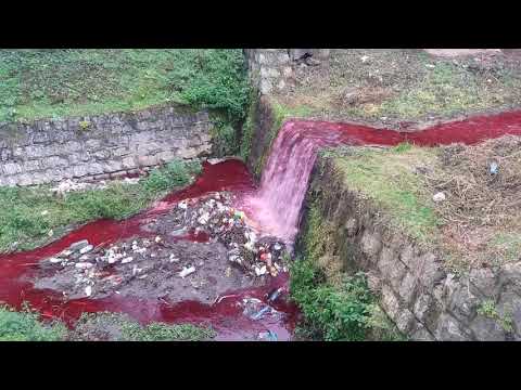 Река Златица постала јарко црвена: Грађани Зворника преплашени (ВИДЕО)