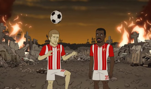 Фудбалери Звезде у популарном цртаћу: Смак света? Па ми играмо на Маракани (ВИДЕО)