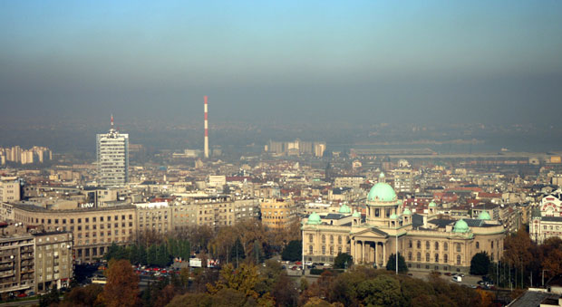 Ваздух у Београду у црвеној зони