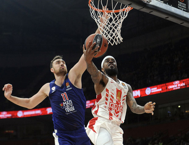 Лоренцов час кошарке Олимпијакосу: Звезда после преокрета и одличног другог полувремена разбила Грке