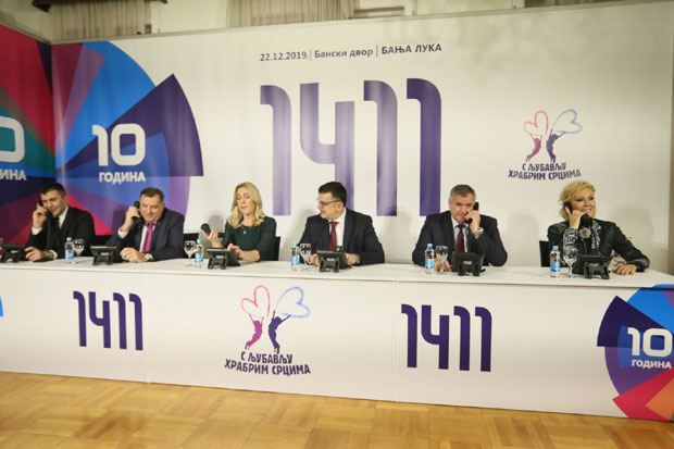 Донаторско вече С љубављу храбрим срцима у Републици Српској: Од Србије 250.000 евра