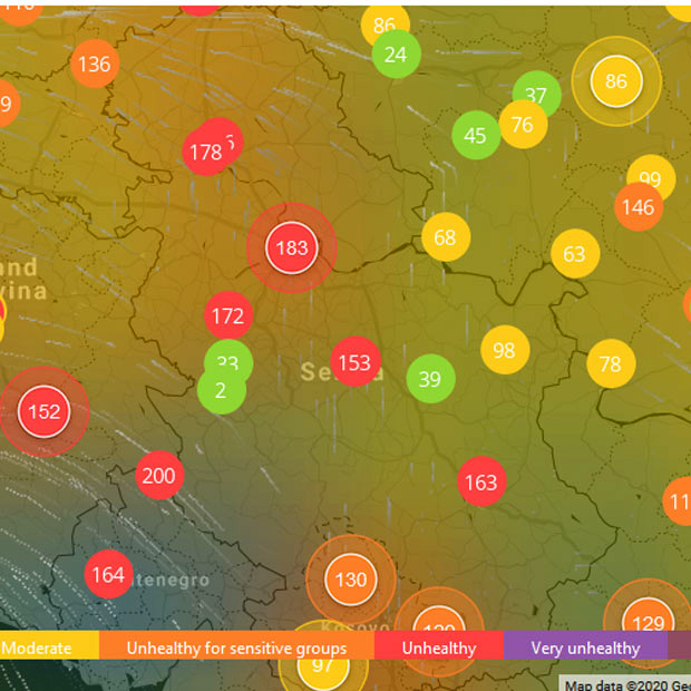 Активиран АЛАРМ највећег степена: Београд други најзагађенији град планете, у Бору упозорење на ОПАСАН ВАЗДУХ