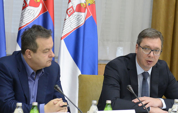 Вучић и Дачић разговарали о сарадњи СНС и СПС