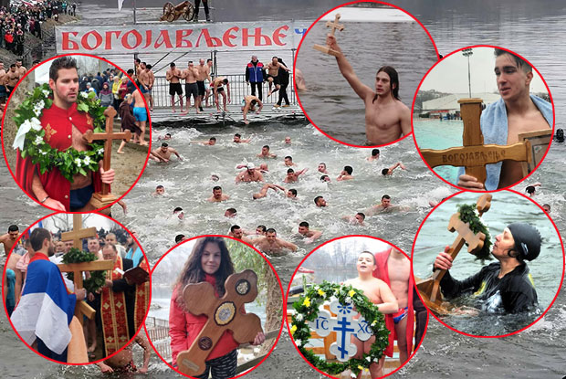 Данас је Богојављење - Широм Србије плива се за часни крст: Марина прва у Ужицу, Анђелко наставља традицију у Чачку (ФОТО)