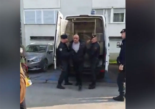 Хрватски глумац дивљао и псовао током хапшења (ВИДЕО)