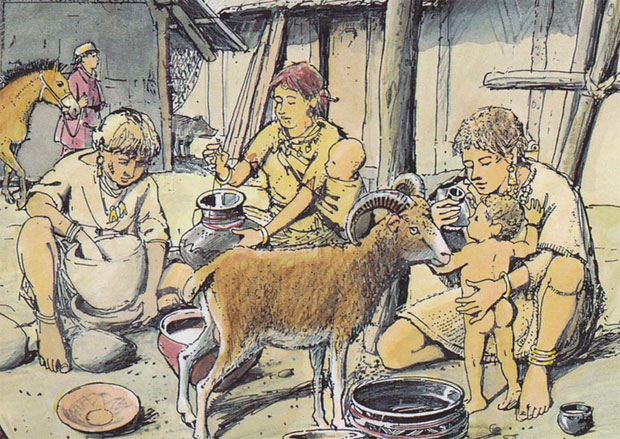 Бебама је у праисторији давано млеко оваца и крава