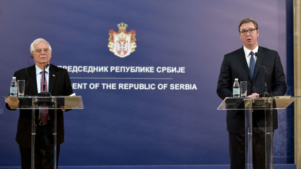 Вучић после састанка са Борелом: Рекао сам му да имамо одличне односе са Кином и Русијом, али наше опредељење је ЕУ и ми то не кријемо