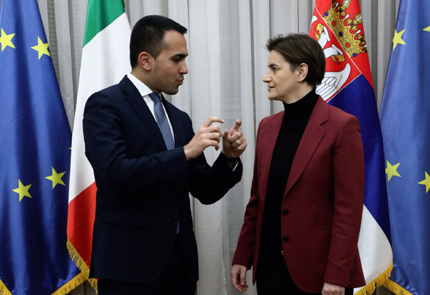 Ана Брнабић с Луиђијем ди Мајом: Италија један од најзначајнијих партнера из ЕУ