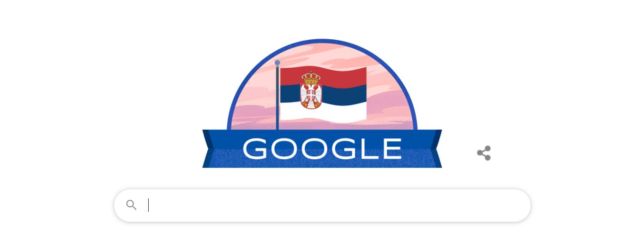 Гугл у знаку Дана државности Србије