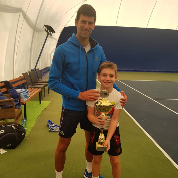 Специјални гост на тренингу: Један од највећих српских талената спаринговао са Новаком и похвалио му се новом титулом