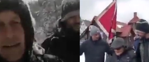 Ходочасници из Београда пробијају се преко снегом окованог Дурмитора: Кроз Жабљак их поздравио пензионисани професор (88), у недељу стижу у Подгорицу (ФОТО+ВИДЕО)