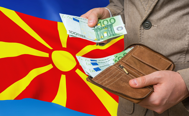 Просечна децембарска нето плата у Северној Македонији 432 евра