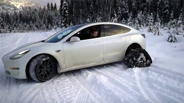 Од Тесла Модел 3 направио санке (ВИДЕО)