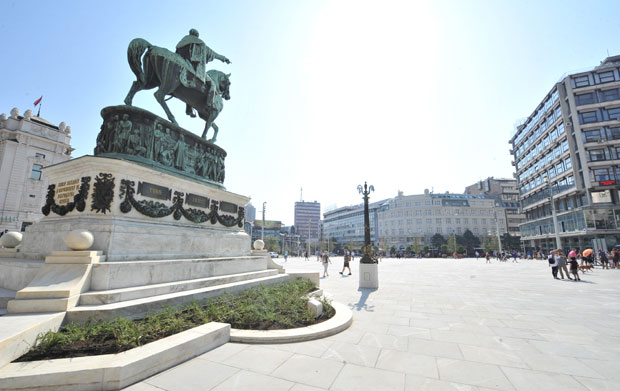 На Тргу републике од понедељка обнова споменика Михаилу Обреновићу: За реконструкцију кнеза 3,7 милиона (ФОТО)