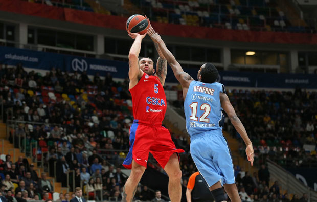 Евролига: ЦСКА сигуран против Зенита, Џејмс поново доминирао
