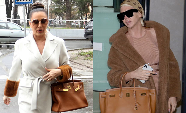 Јеца нерасположена, Цеца са осмехом: Светлана Ражнатовић и Јелена Карлеуша састале се данас на суду, у рукама имале исту торбу 