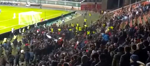 Навијачи Зенита “голотињом” изазвали тучу у Грозном (ВИДЕО)