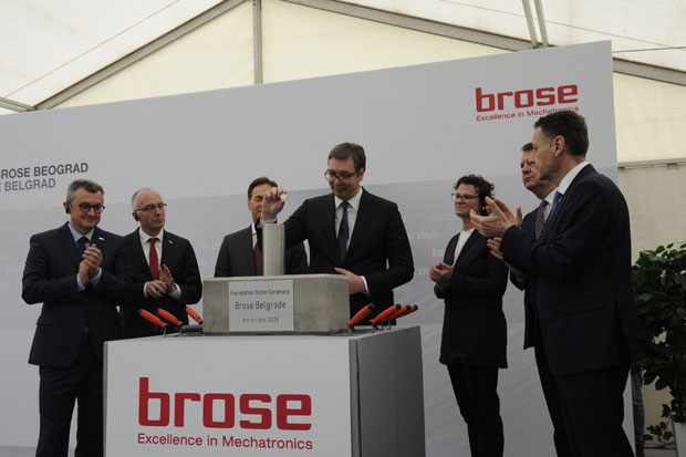 Председник на полагању камена темељца за фабрику Бросе у Панчеву: Ово је једна од најбољих ствари која се Србији догодила у последњих 50 година