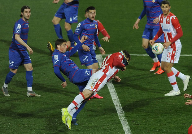 Рођенданска журка без публике: Звезда лако са Напретком - Томане започео, Гаврић и Иванић завршили посао (ФОТО/ВИДЕО)