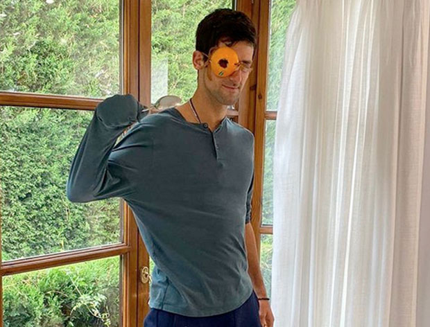 Новак у изолацији организовао максенбал (фото)