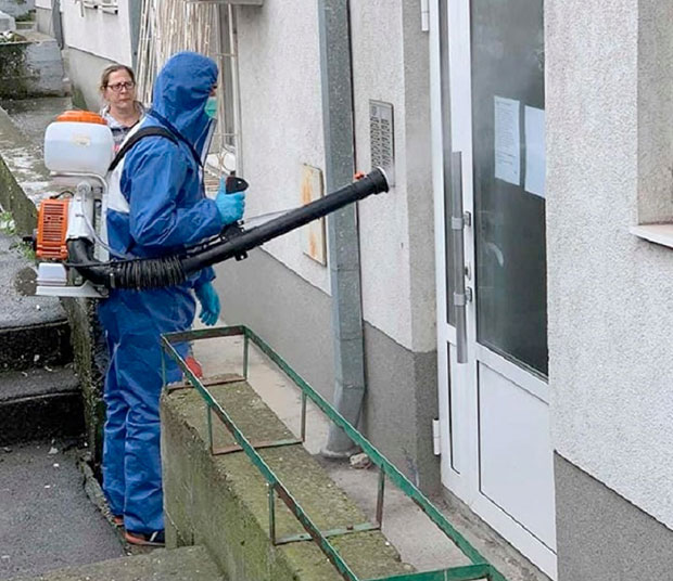 Грађани против вируса: Удружење Миријеваца организује дезинфекцију зграда