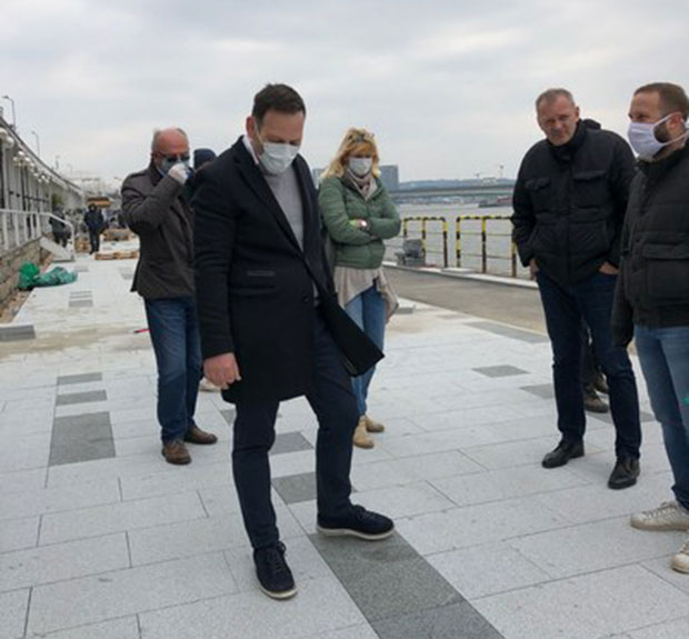 Стојчић: Уређење Савског кеја и изградња новог парка теку по плану и без кашњења