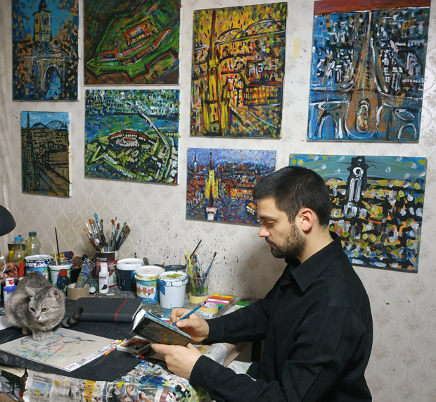 Галерија лица из карантина: Новосађанин са фотографија осликава оне који су остали код куће