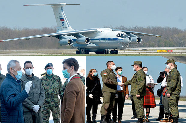 Авион са руским стручњацима и медицинском опремом слетео у Србију, дочекала га премијерка Брнабић (ФОТО/ВИДЕО)
