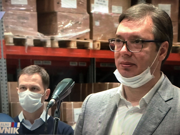 Вучић: Цео гарнизон Прве бригаде Војске Србије заражен короном