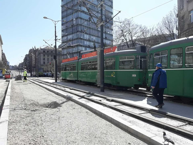 Трамвај прошао Савским тргом: Од старе железничке станице до Славије испробан квалитет новопостављених шина