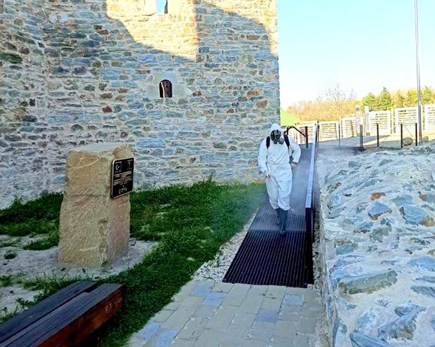 Мере предострожности: Дезинфикована Рамска тврђава (ФОТО)