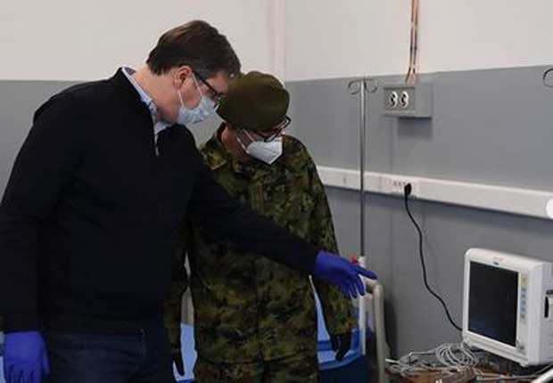 Председник на отварању нове болнице у Војномедицинском центру Карабурма: Хвала на борби за наш народ; У магацинима више десетина респиратора (ФОТО/ВИДЕО)