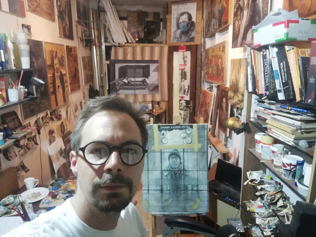 Уметник из Кучева осликава Храм Светог Саве (ФОТО)