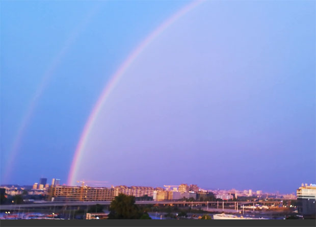 Дуга изнад Београда: После кише, нестварни призор над престоницом (ВИДЕО)