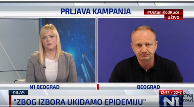 Политичка некултура лидера СзС током укључења у програм ТВ Н1: Ђилас поново вређао председника Вучића (ВИДЕО)