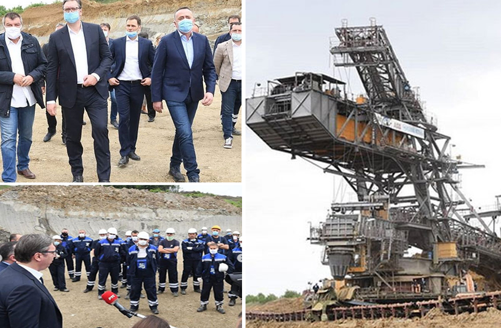 Вучић обишао нови површински коп Радљево-Север: Биће уложено 500 милиона, 60 година биће снабдевања угља одавде