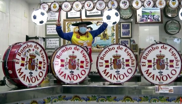Да би преживео Маноло мора да прода бубањ по ком га цео свет зна: Најпознатији шпански навијач без новца после карантина (ВИДЕО)