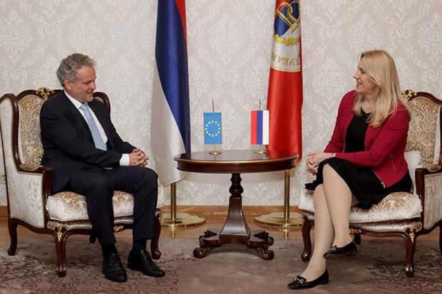 Убрзати реформе због европског пута: Састанак Цвијановићеве и представнике ЕУ Сатлера