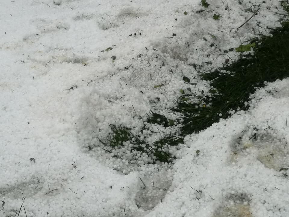 Слике невремена код Ваљева: Страдали малињаци и воћњаци, дворишта прекривена остацима града (ФОТО)