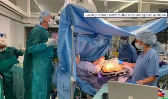 Док су јој оперисали тумор на мозгу, она је припремала маслине: У Анкони пацијенти бирају шта ће да раде током интервенције